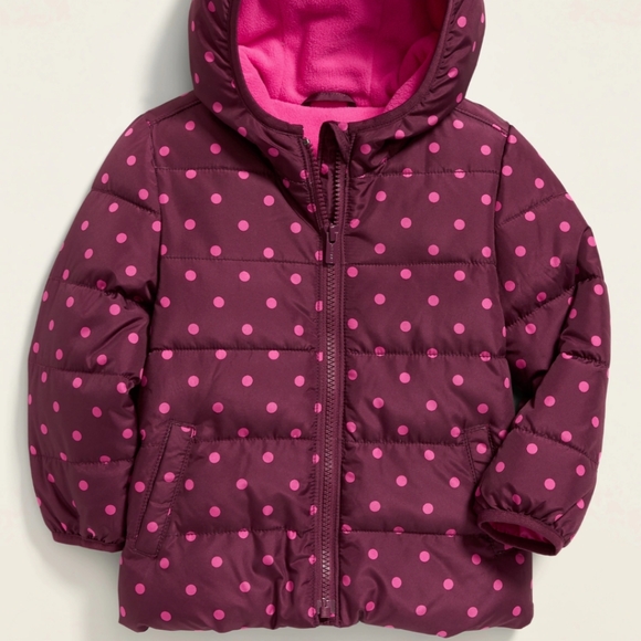 Old Navy Other - NWT Old Navy Maroon Pink Puffer Coat